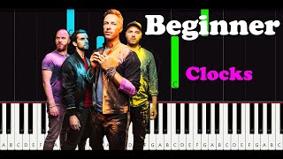 Clocks Easy Piano
