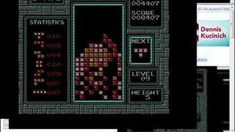 Tetris game B level 9 -5 PWNAGE