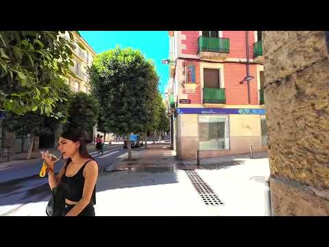 REUS SPAIN Walking through the city center REUS  4k HDR