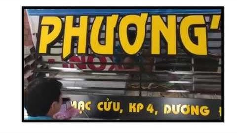 Thi công bảng hiệu chữ nổi - Hộp đèn hút nổi Phương’s Kitchen Phú Quốc