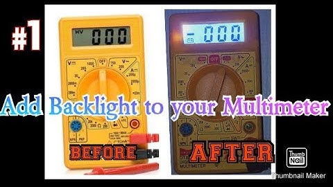 Add Backlight to your Multimeter