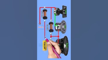 Speaker crossover connection diagram #mrelectronicsbd#shortsfeed #electronicshortvideo