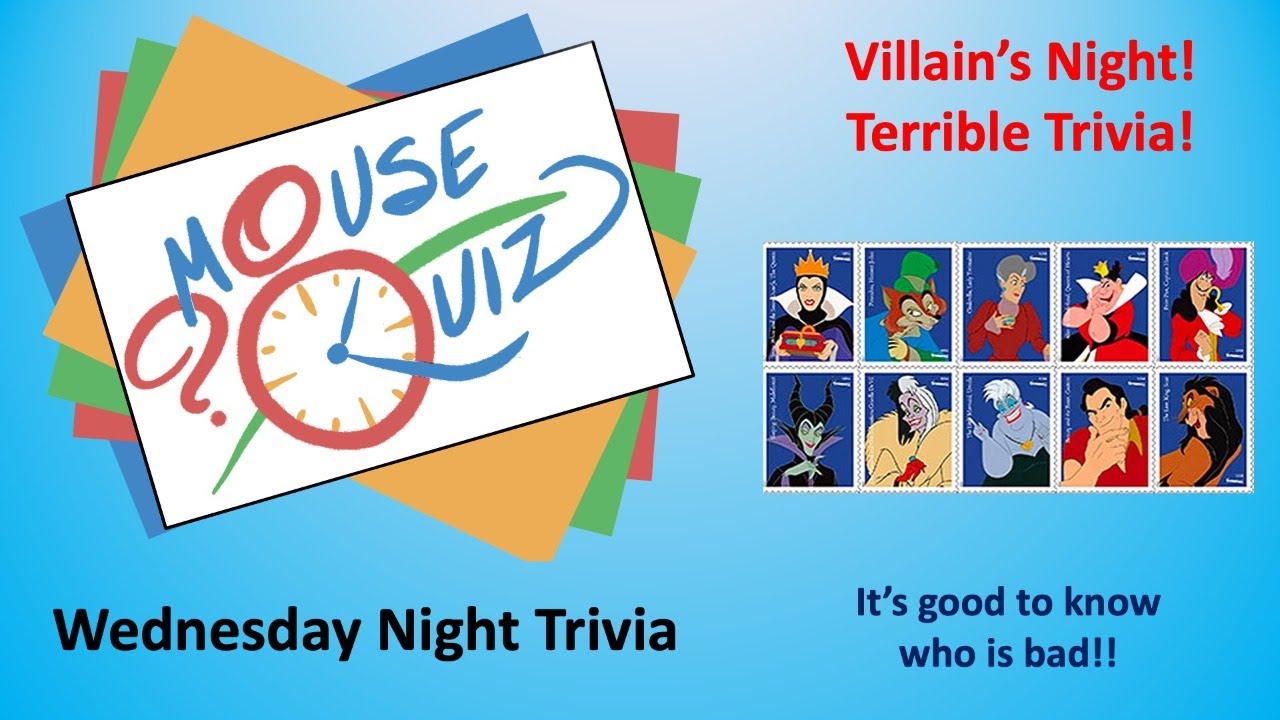 Disney Villains Trivia Night: It's Good to Know Who's Bad!! - YouTube