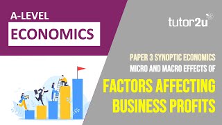 Micro and Macro Aspects of Factors affecting Business Profits | Synoptic Paper 3 | A Level Economics