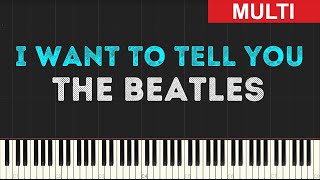 The Beatles - I Want to Tell You (Instrumental Tutorial) [Synthesia]