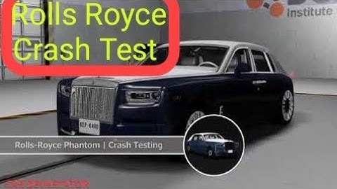 Rolls Royce Crash test 😱 || Crash test of rolls Royce || ncap 😱😱💥 #rollsroyce #crashtest #carcrash