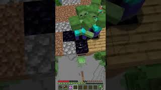 Minecraft Manhunt 1Vs 7 10000 Iq Play #Shorts #Minecraft #Viral