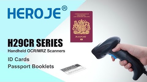 HEROJE_H29CR Series Handheld ID Card & Passport MRZ OCR-B Scanner_Demo Show