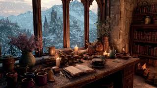 Warm Winter Night with Soft Darkness and Quiet Snowfall | Relaxing Background Sounds for Deep Rest screenshot 2