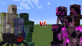 Minecraft mobs vs Wither storm mobs!