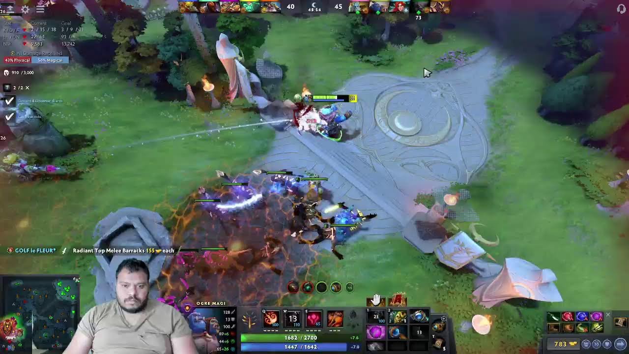 Jerax Style Ogre Magi Hard Support Gameplay Patch 7.30E - Dota 2 Full Match Gamepaly