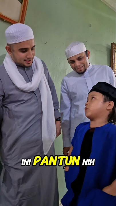 Si Hanif ngasih pantun buat Habib Hanif