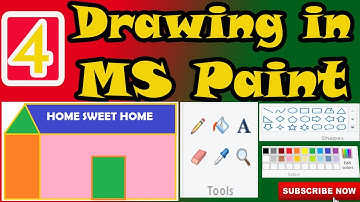 Drawing in MS Paint | Class 3 computer chapter 4 |