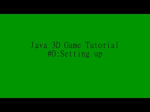 Java 3D game programming tutorial #0