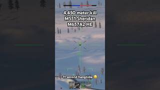 4,450 meter kill M551 #artillery #warthunder #gaming