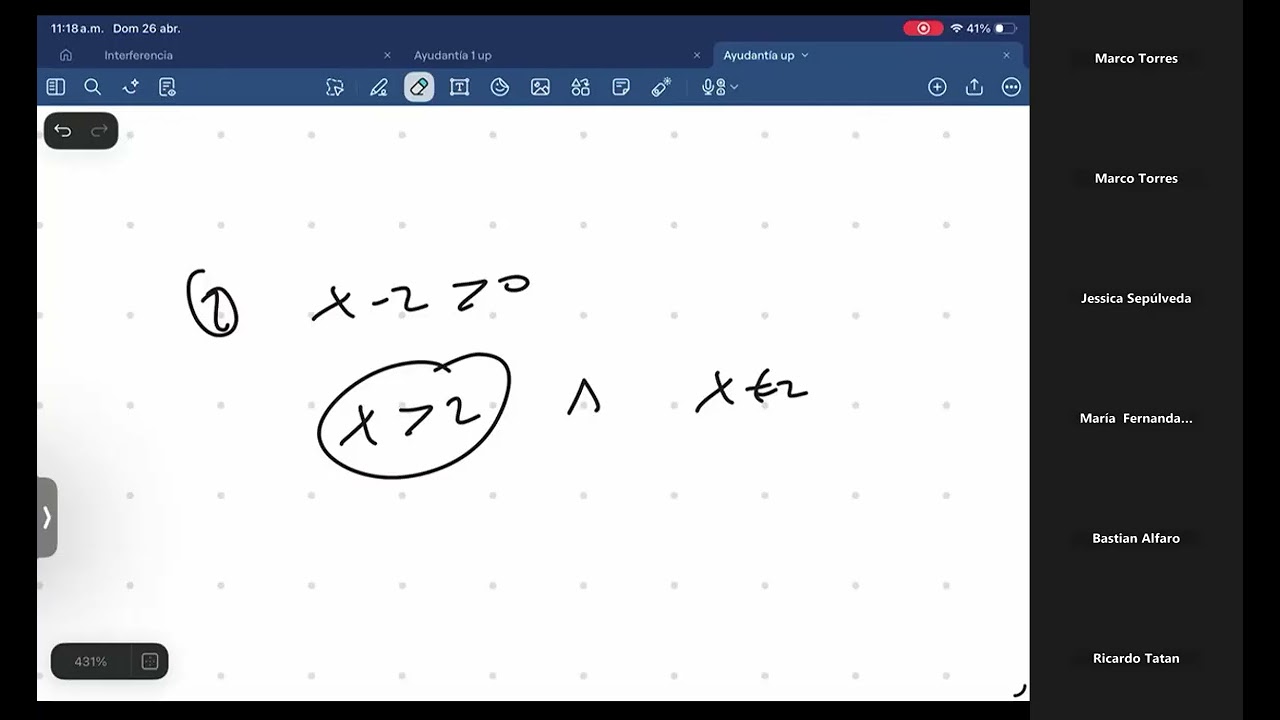 Cálculo 1 - Ayudantía 6: Preparación Control 1 [Marco Torres]