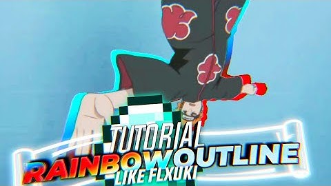 TUTORIAL RAINBOW OUTLINE LIKE FLXUKI IN ALIGHT MOTION || AMV TUTORIAL