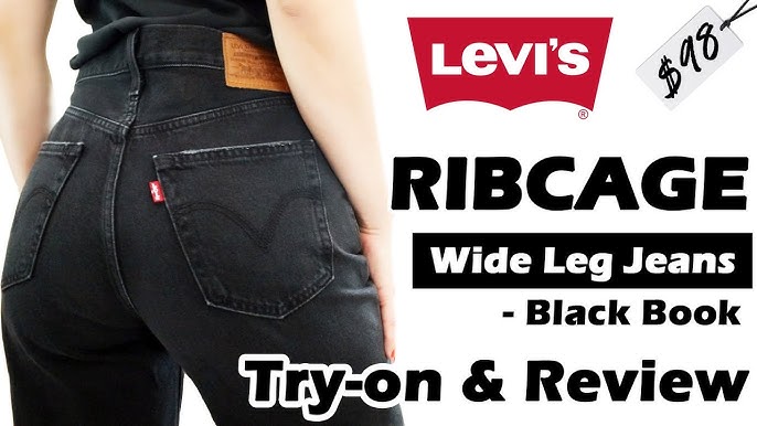 Levi's - Ribcage Straight Ankle Jean in Black Sprout