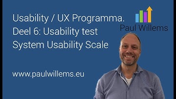 Usability / UX Programma. Deel 6:  Usability test System Usability Scale