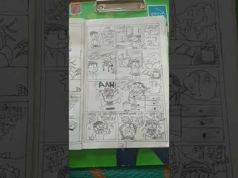 My old Doraemon comic book that I made in 5th class 🔥🔥
