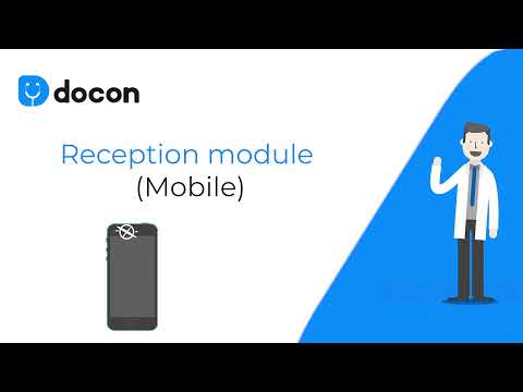 Docon #Tutorial 12 | Use Reception Portal on your Smartphone | Clinics