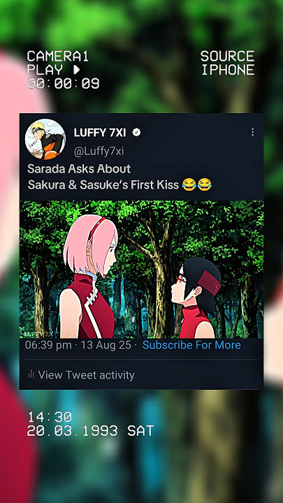 Sarada Curious About Parents’ Love Story 😂