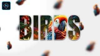 Bird Portrait in Photoshop | Text Portrait in Photoshop