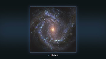 ESO: Multiple views of the galaxy NGC 4303 as seen with the VLT and ALMA (with annotations)