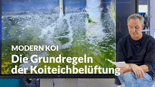 How much can the aeration mushroom at the water surface? | Modern Koi Blog #7172