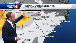 6:20 p.m. Update on severe weather moving through SC, NC, GA