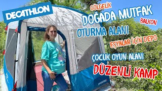 DECATHLON Quechua Arpenaz Base Gölgelik & Çadır Kurulumu ve İncelemesi