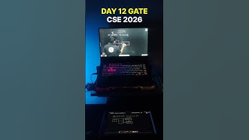 DAY 12 GATE CSE 2026 STUDY VLOG #iit #iisc #iitbombay #gatecse #gate2026 #gatecse2026 #iitjee #gate