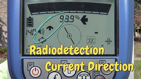 Radiodetection RD8200 Precision Locator | Current Direction using 256Hz
