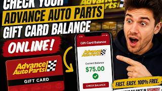 How to check Advance Auto Parts gift card balance online