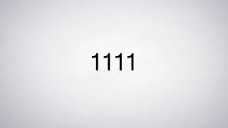 How to Pronounce 1111