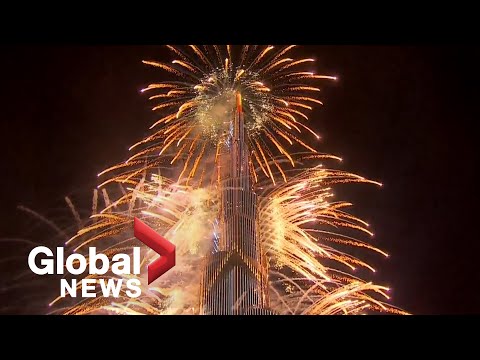 New Year's 2021: Dubai puts on dazzling fireworks show from iconic Burj Khalifa