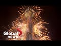 New years 2021 dubai puts on dazzling fireworks show from iconic burj khalifa