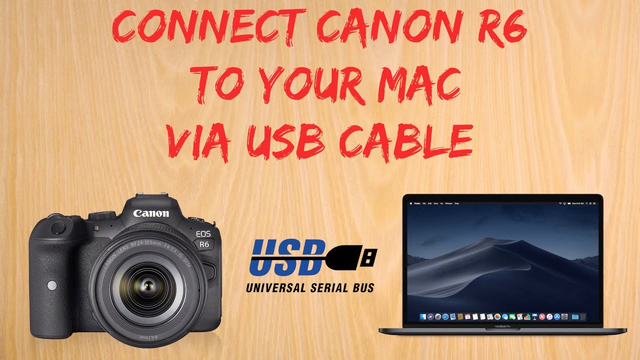 Canon R6 Tip 3 How To Connect To A Mac Via Usb Cable Youtube