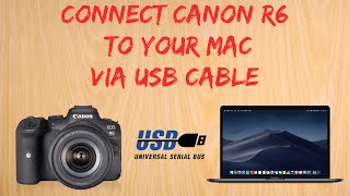 Canon R6 tip #3: How to connect to a Mac via USB cable!