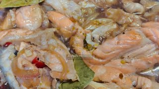 Adobong Salmon Belly