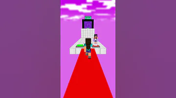 APHMAU AND NOOB PLAYED TEAMWORK OBBY IN MINECRAFT WILL THEY WIN Minecraft Minecraftanimation 