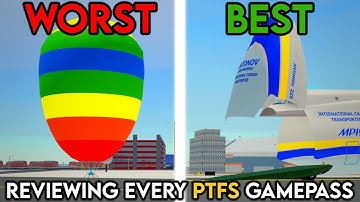 Reviewing EVERY GAMEPASS in PTFS! (Roblox)