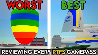 Reviewing EVERY GAMEPASS in PTFS! (Roblox)