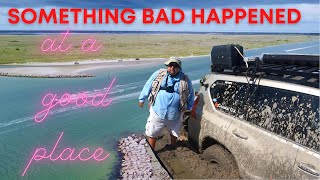 Lexus GX in trouble at beach cleanup!