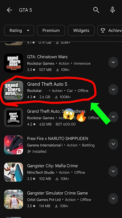 GTA 5 Mobile🔥#gta5 #gtavmobile #download #free #shorts #shortsfeed