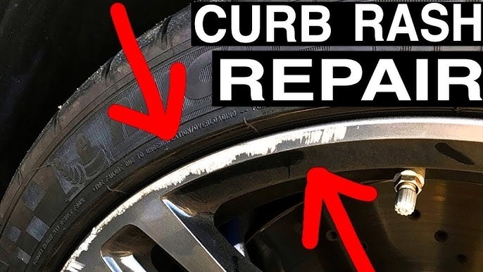 How To Repair Curb Rash & Scratches on Alloy Wheel Rims. DIY
