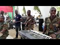 Abeiku Forson and the New Vision Band of the Ghana Armed Forces Central Band live in play.