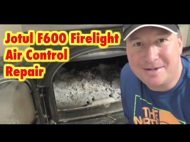 Wood Stove Air Control Lever Solution- Jotul F600 Firelight - YouTube
