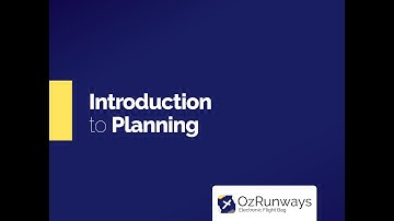 Introduction to planning in OzRunways