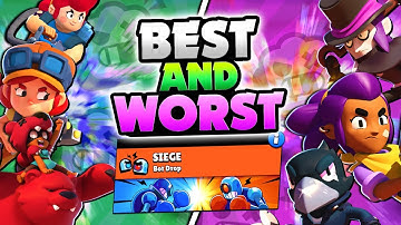 BEST & WORST BRAWLERS IN NEW SIEGE MODE IN BRAWL STARS! HIGH LEVEL SIEGE GAMEPLAY!